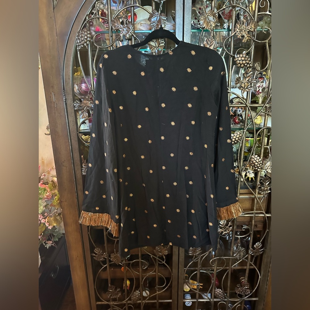 NWT Danae Black and Gold Dress - Picture 9 of 9